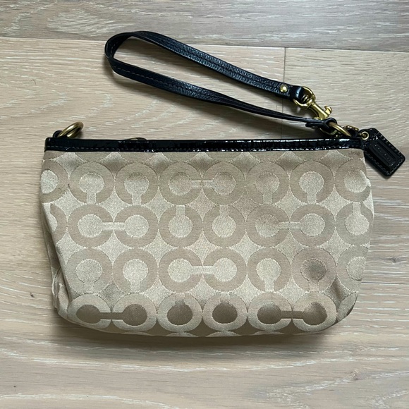Coach Signature Wristlet Clutch - Picture 3 of 5
